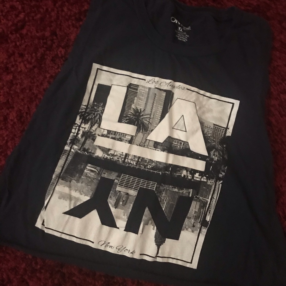 Dark Blue LA/NY tank